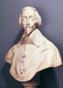 Byste av kardinal Richelieu (1585-1642) ca. 1642 (marmor)